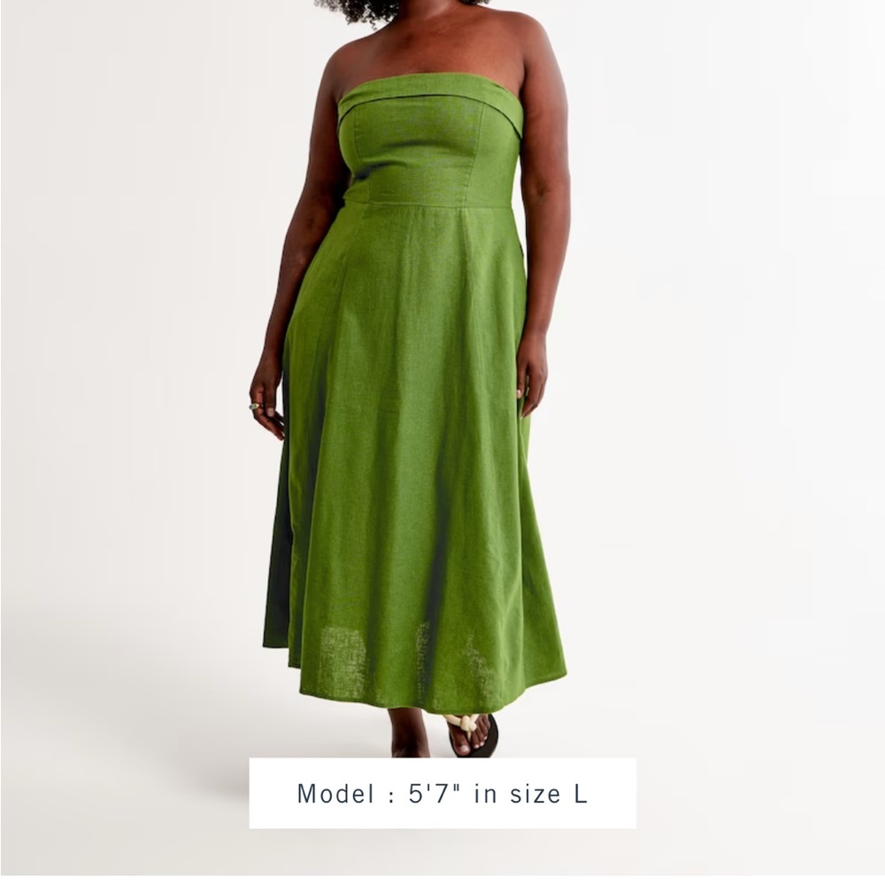 Abercrombie&Fitch Linen Midi Dress